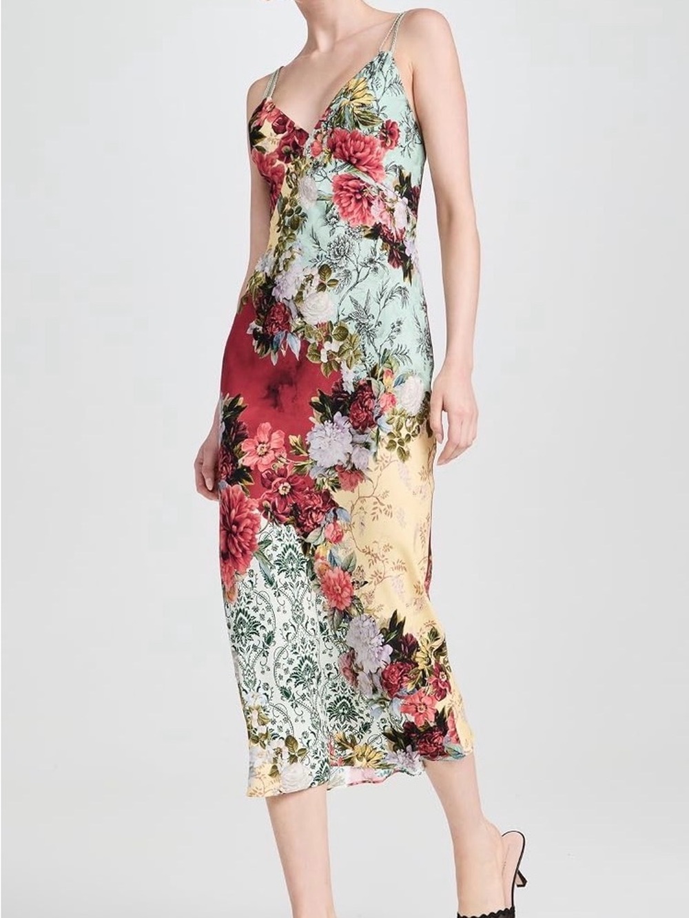 Alice + Olivia 
Kiro V Neck Slip Dress